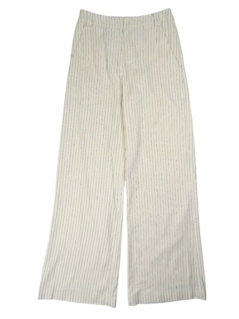 Bec & Bridge Pinstripe Maxine Pants In Ivory Pinstripe
